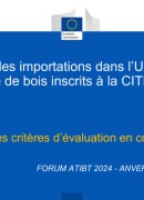 Table Ronde 2.1 : Evaluation des importations dans l'UE des bois inscrits à la CITES